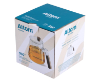 Altom Dzbanek szklany z zaparzaczem 550 ml drewniana rączka - 1611187 - zdjęcie 3